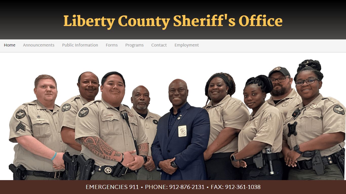 Welcome from Sheriff William Bowman - Liberty County Sheriff's Office