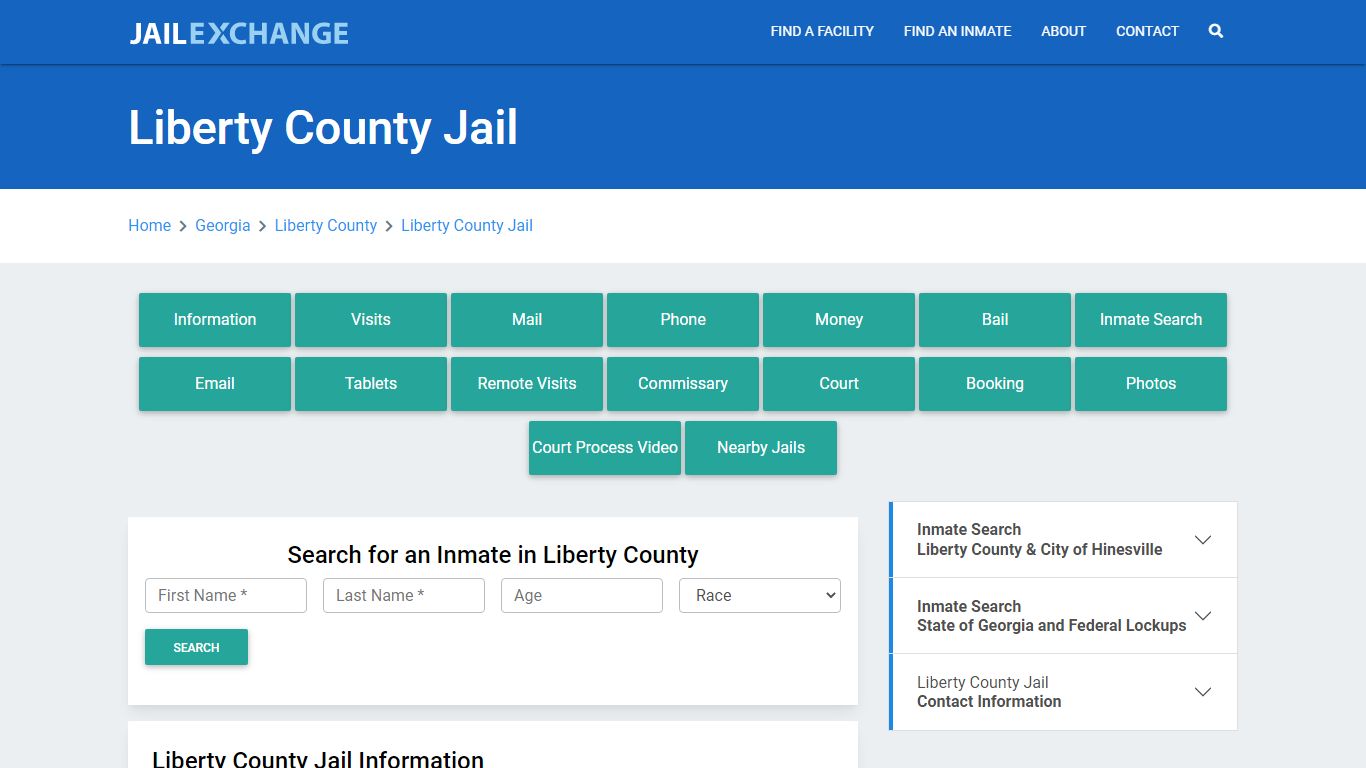 Liberty County Jail Roster Lookup, GA, Inmate Search